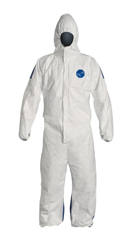 TYVEK DUAL 400D HOODED COVERALL XL - Coveralls